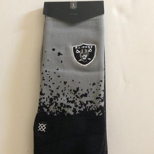 Oakland Raiders Stance Socks Large 9-12